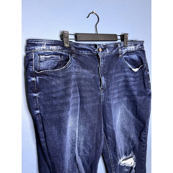 Kancan Signature Mid-Rise Ankle Skinny Women's Size 36 Distressed Stretch Jeans - Picture 3 of 11